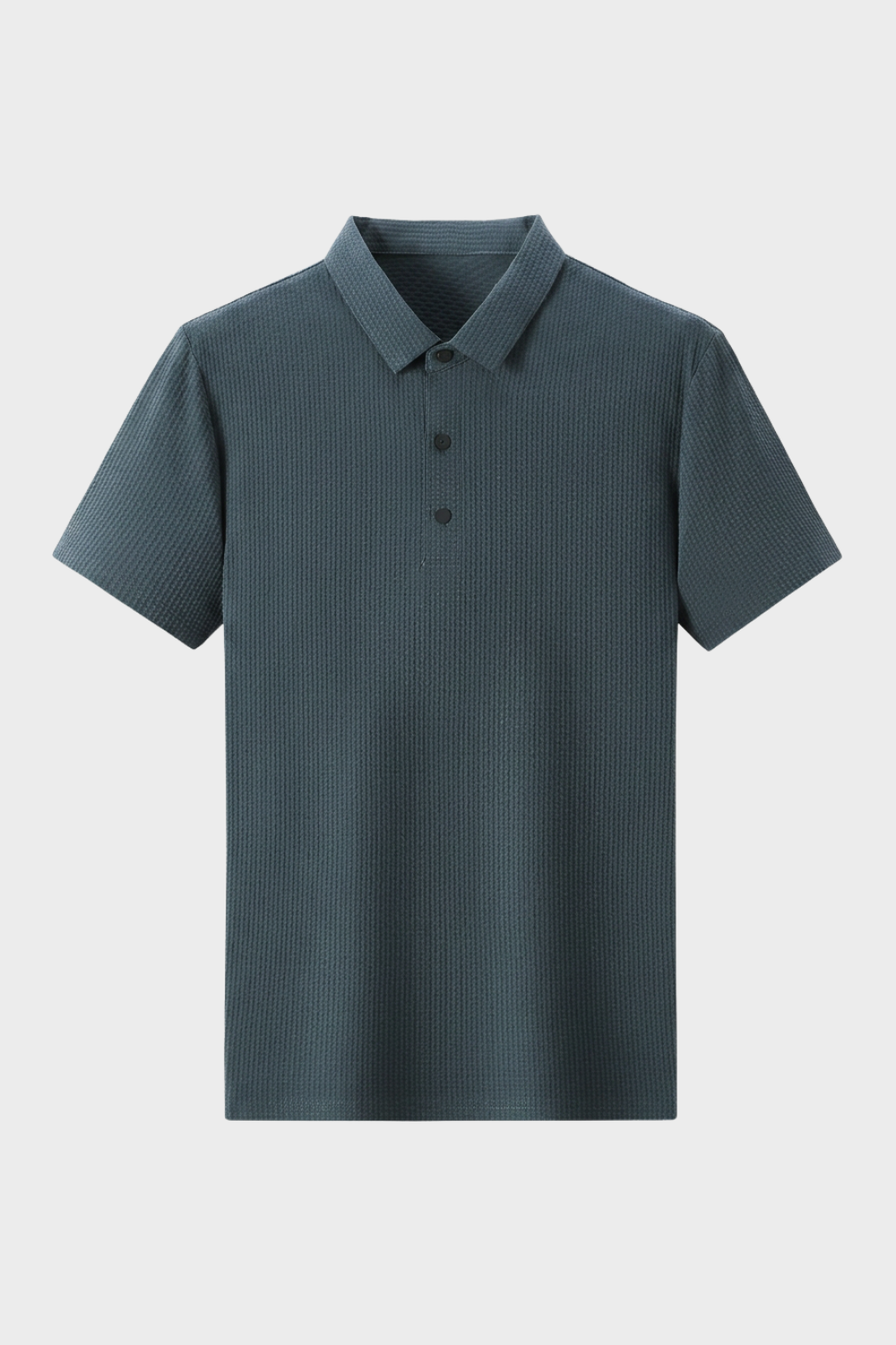 Men's Short Sleeve Polo Shirt with Buttons