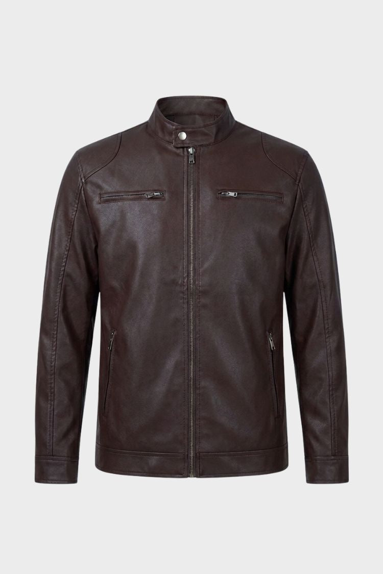 Men's Biker Jacket | Zip Pockets