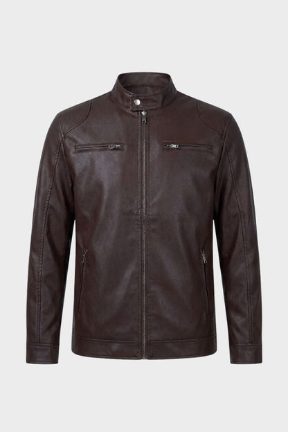 Men's Biker Jacket | Zip Pockets