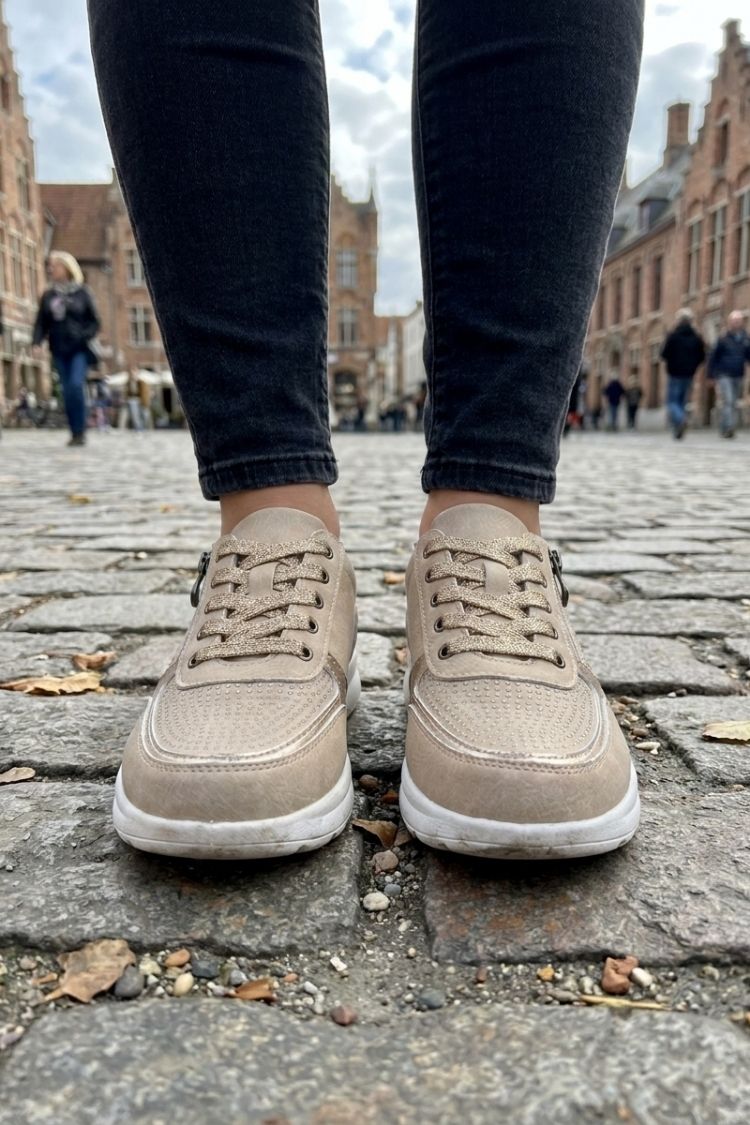 Women's Zip and Lace Sneakers