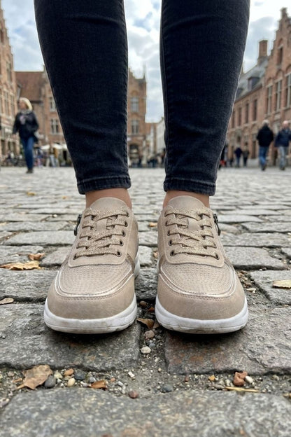 Women's Zip and Lace Sneakers