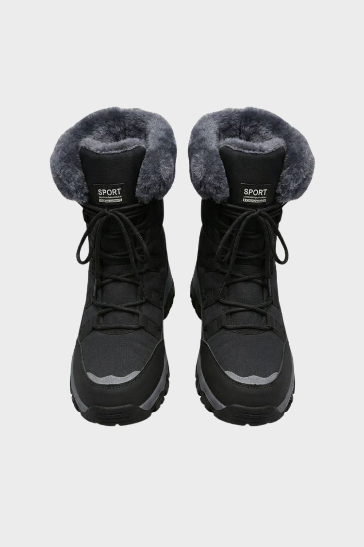 Women's Lace-Up Snow Boots | Treaded Sole