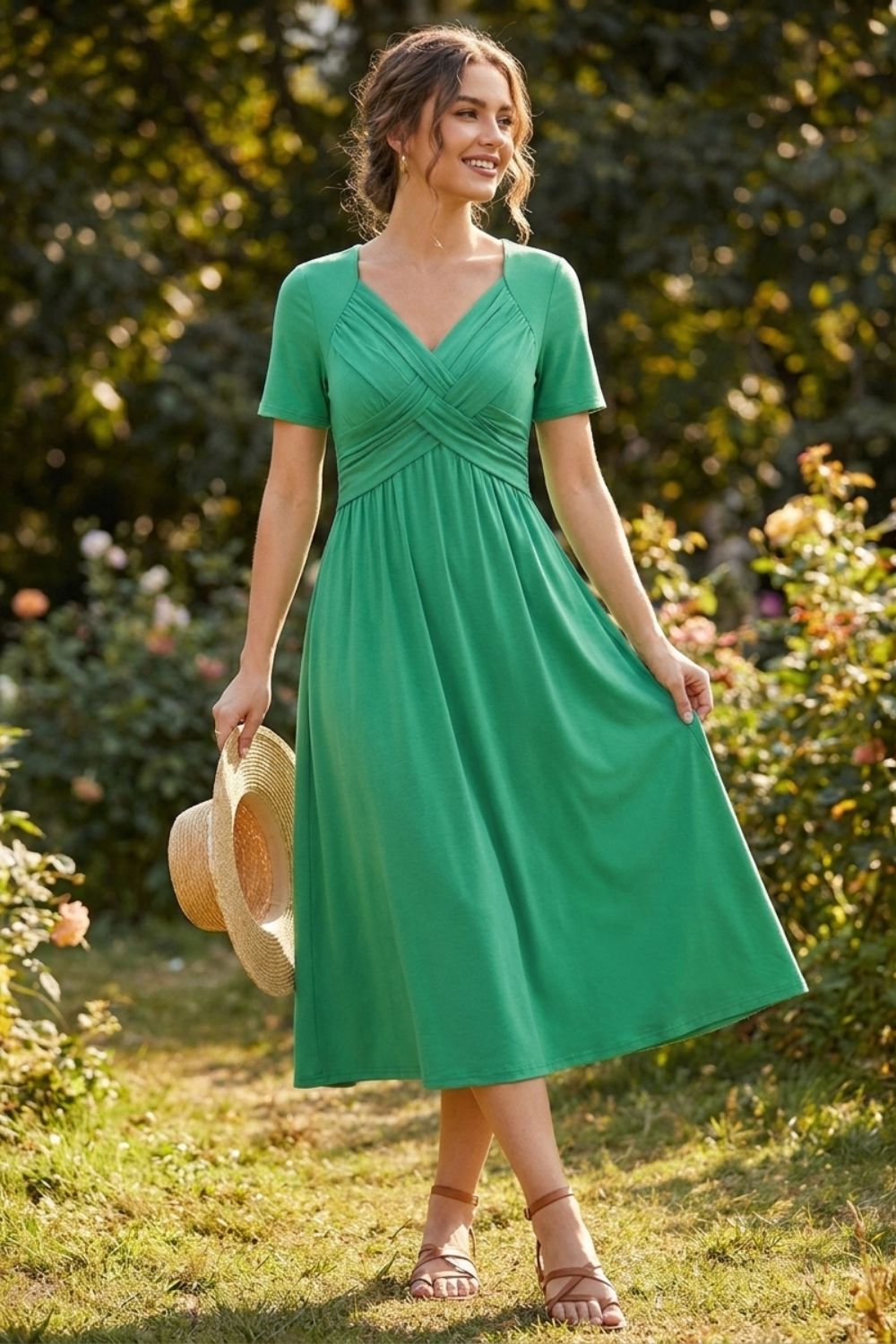 Women's Empire Midi | Cross-Front