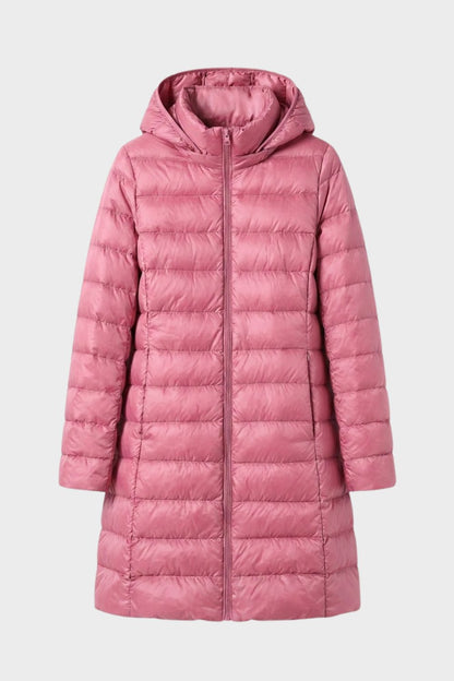Women's Long Puffer Jacket | Hooded
