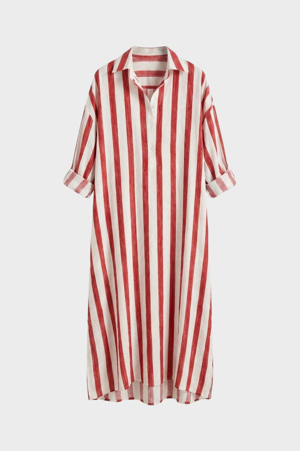 Women's Striped Shirt Dress | Maxi