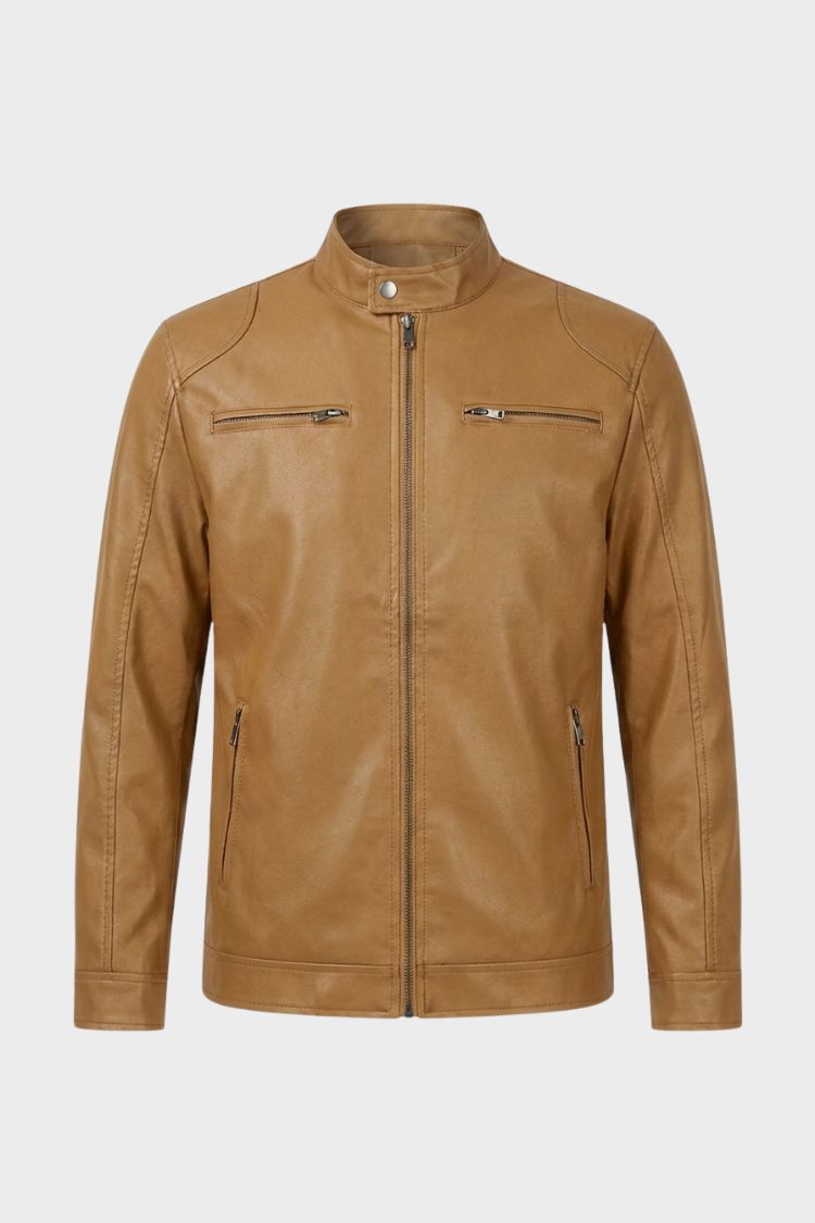 Men's Biker Jacket | Zip Pockets