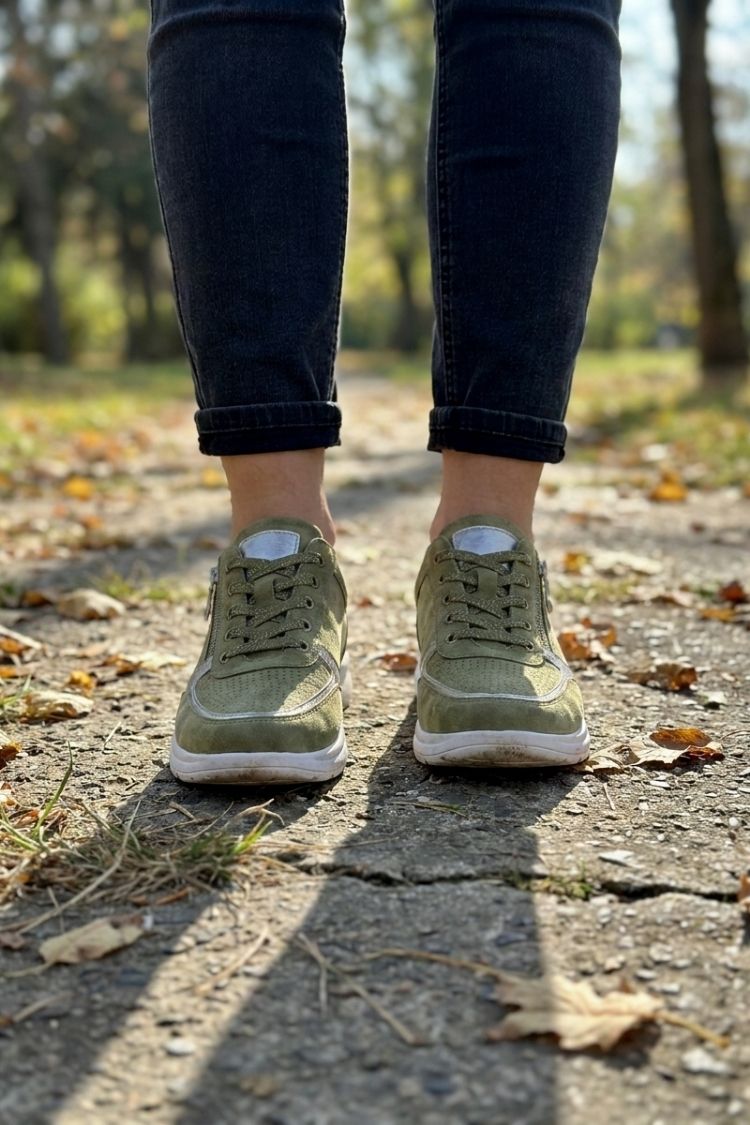 Women's Zip and Lace Sneakers