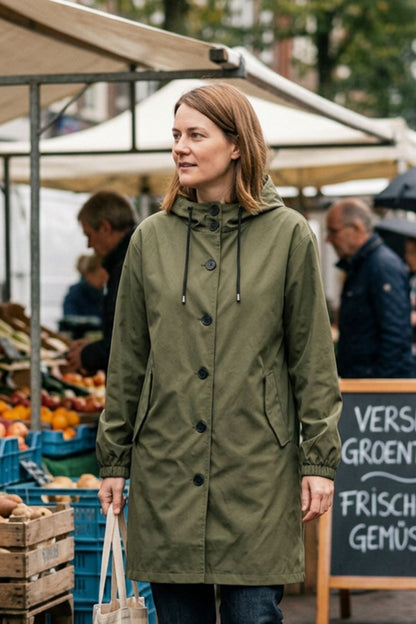 Women's Hooded Parka Coat | Knee-Length