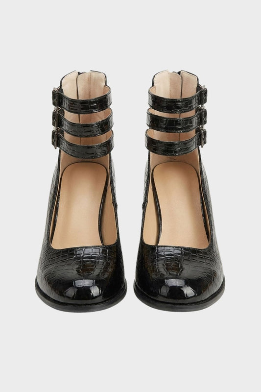 Women's Ankle-Strap Pumps | Block Heel