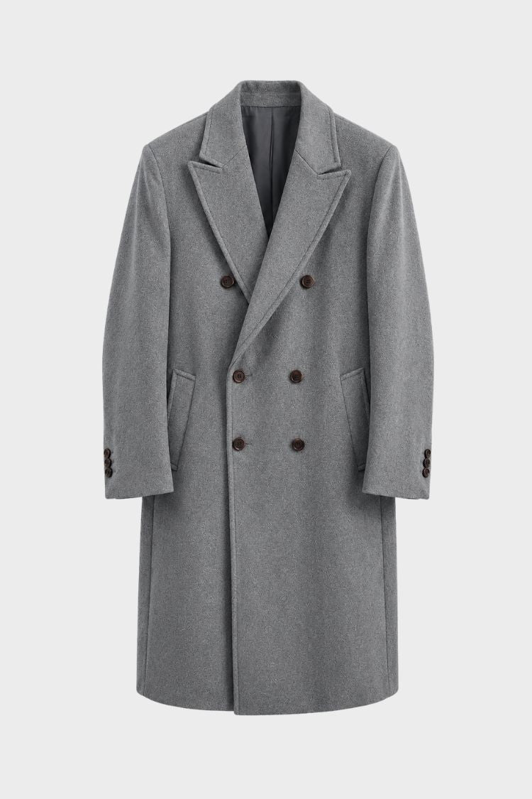 Men's Double-Breasted Coat | Peak Lapel