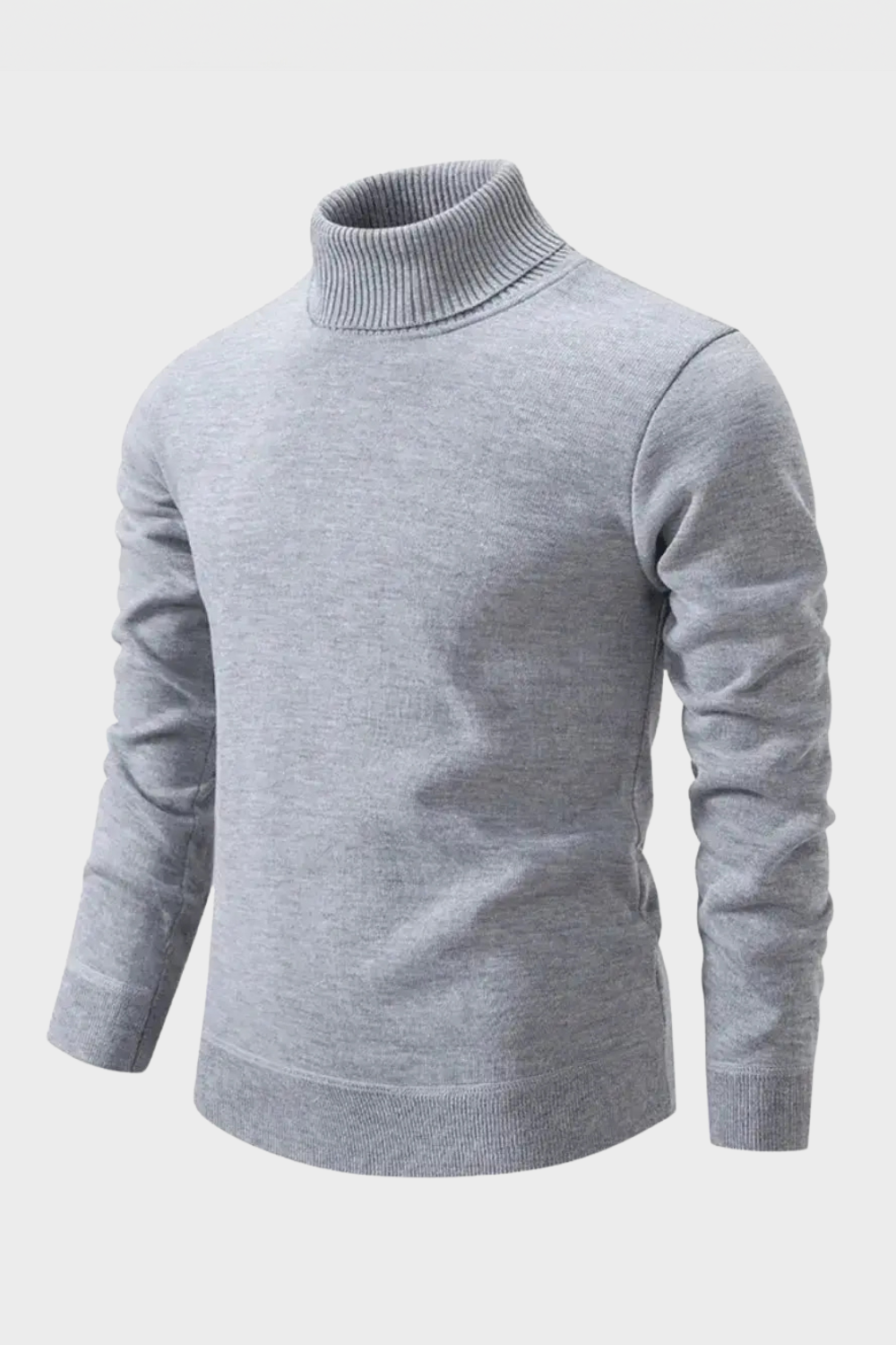 Men's Turtleneck Sweater | Ribbed Cuffs