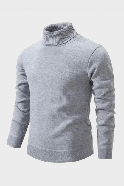 Men's Turtleneck Sweater | Ribbed Cuffs