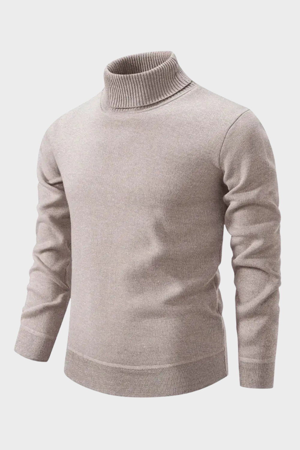 Men's Turtleneck Sweater | Ribbed Cuffs
