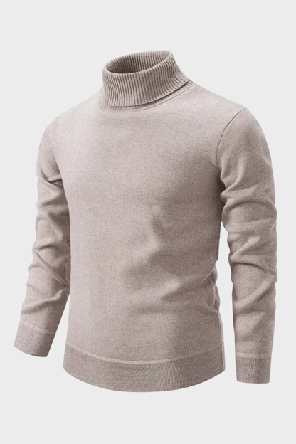 Men's Turtleneck Sweater | Ribbed Cuffs