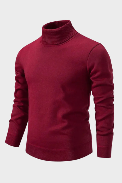 Men's Turtleneck Sweater | Ribbed Cuffs