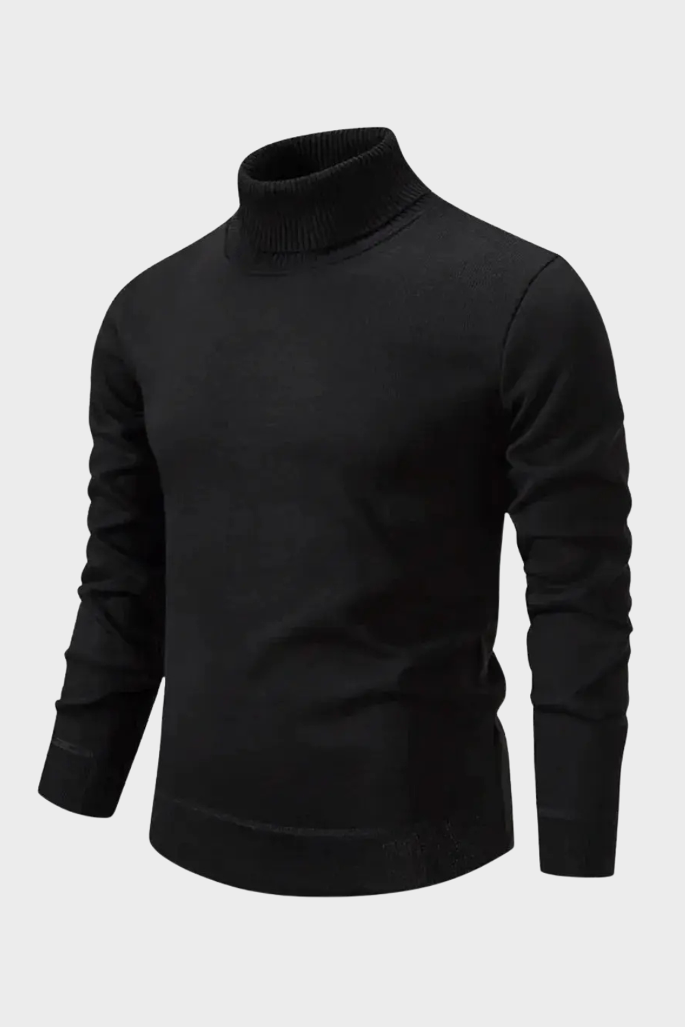 Men's Turtleneck Sweater | Ribbed Cuffs