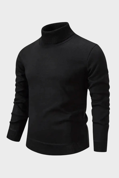 Men's Turtleneck Sweater | Ribbed Cuffs