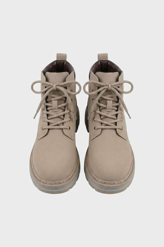 Unisex Lace-Up Boots | Chunky Sole