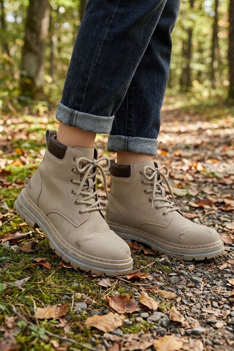 Unisex Lace-Up Boots | Chunky Sole