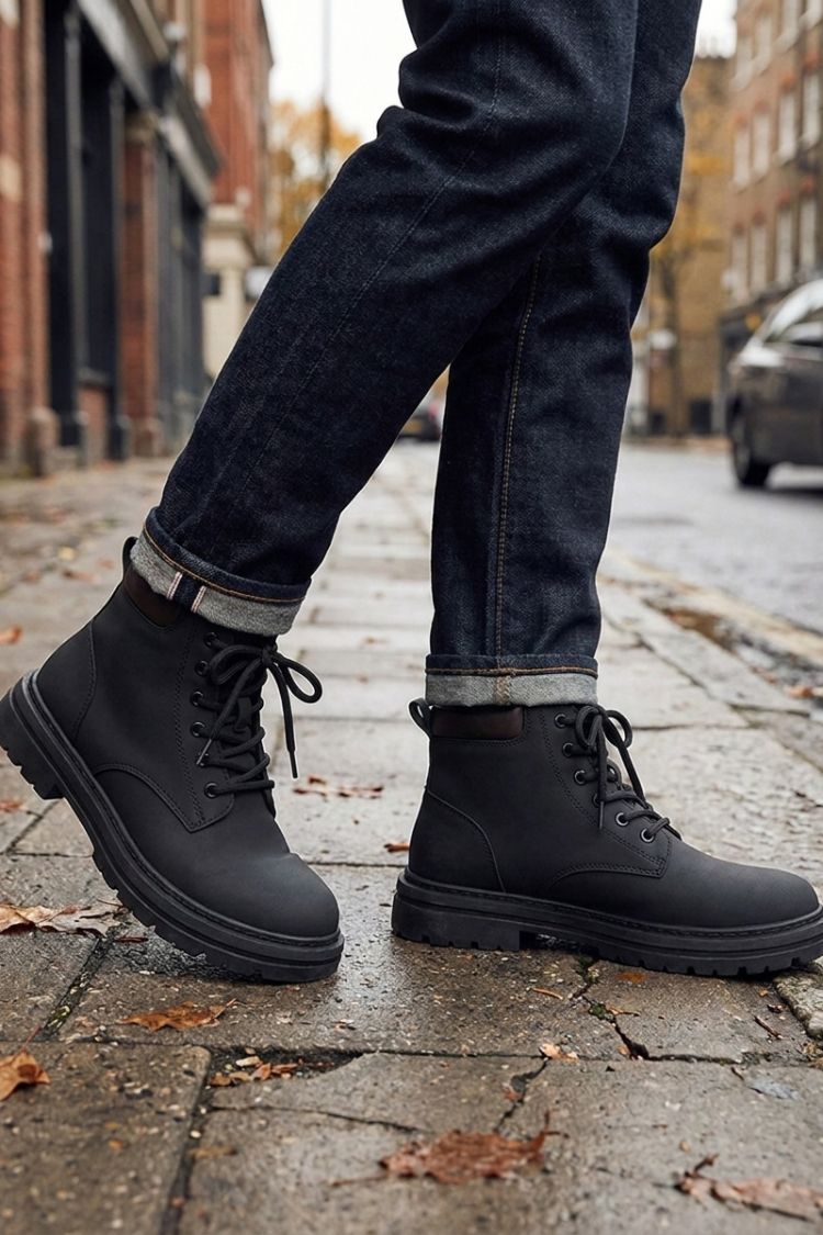 Unisex Lace-Up Boots | Chunky Sole