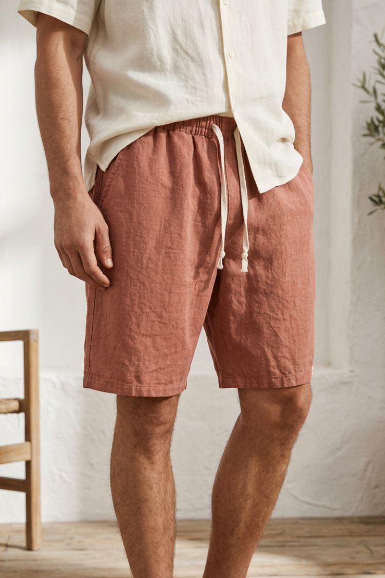 Men's Japan Style Relaxed Fit Casual Drawstring Shorts | Above Knee