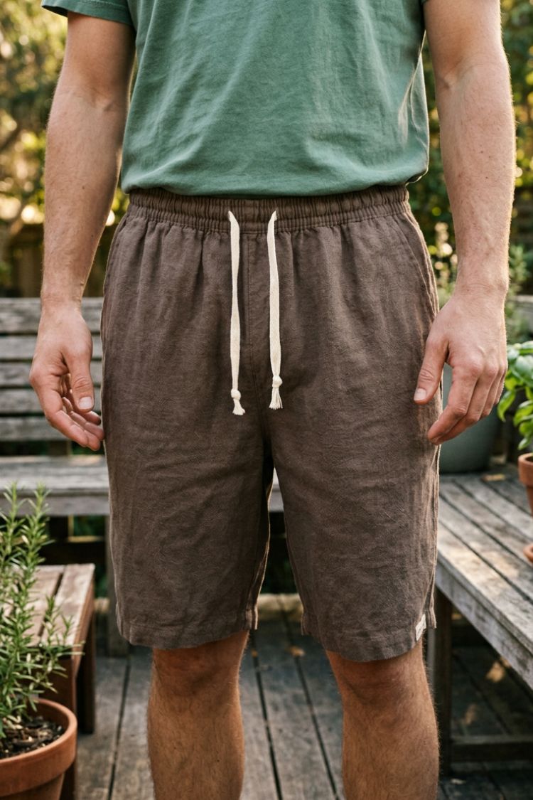 Men's Japan Style Relaxed Fit Casual Drawstring Shorts | Above Knee