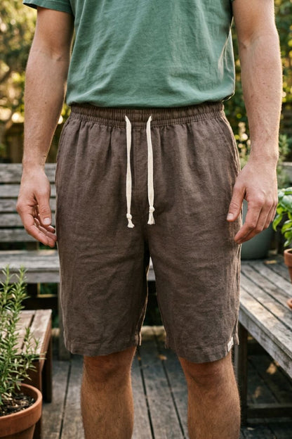 Men's Japan Style Relaxed Fit Casual Drawstring Shorts | Above Knee