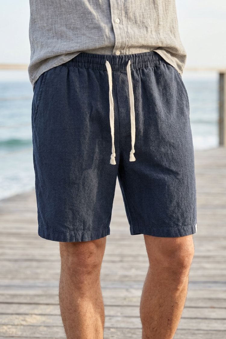 Men's Japan Style Relaxed Fit Casual Drawstring Shorts | Above Knee