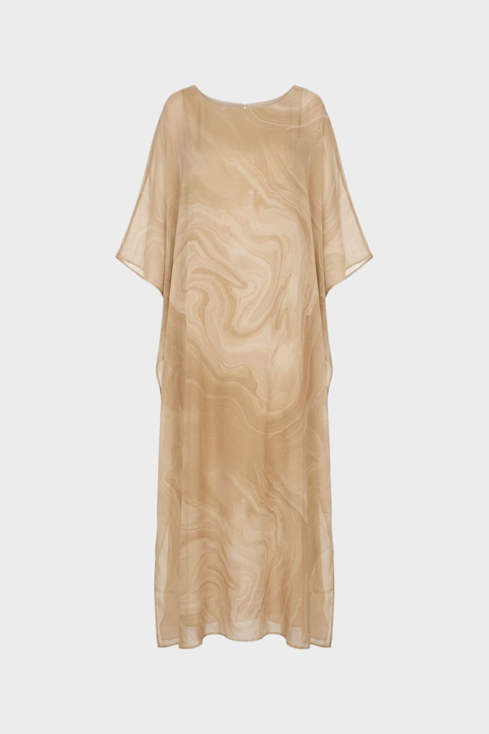 Printed Short Sleeve Maxi Dress for Women