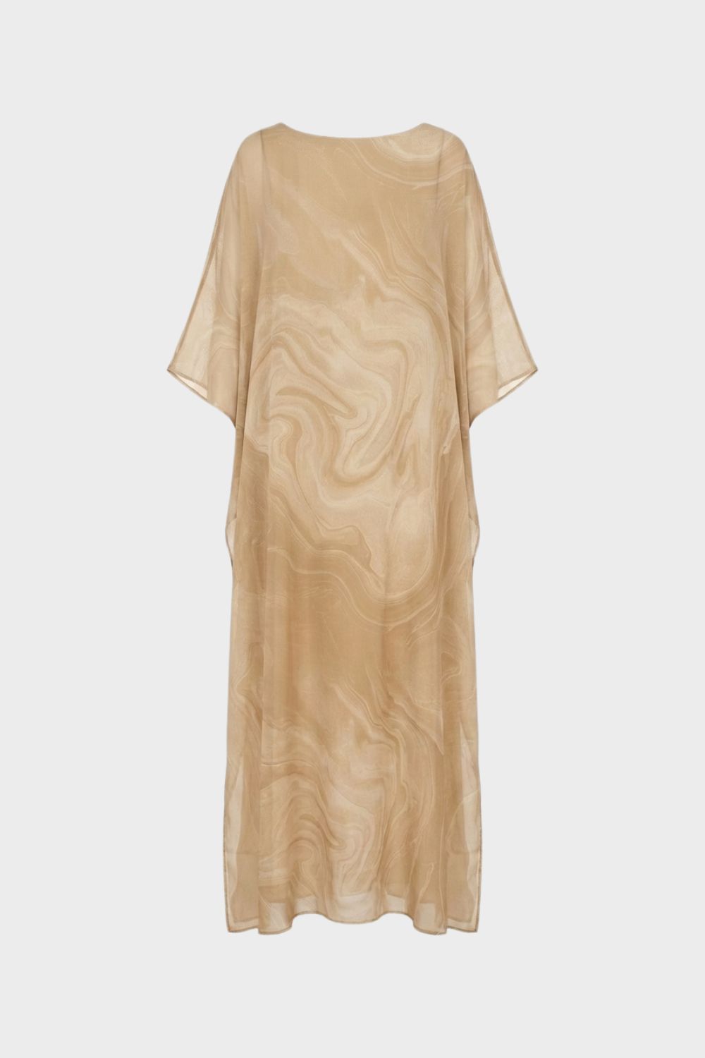 Printed Short Sleeve Maxi Dress for Women