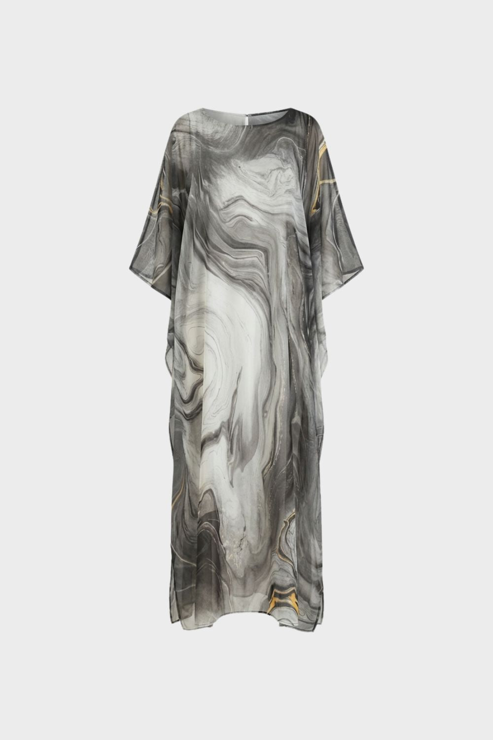 Printed Short Sleeve Maxi Dress for Women