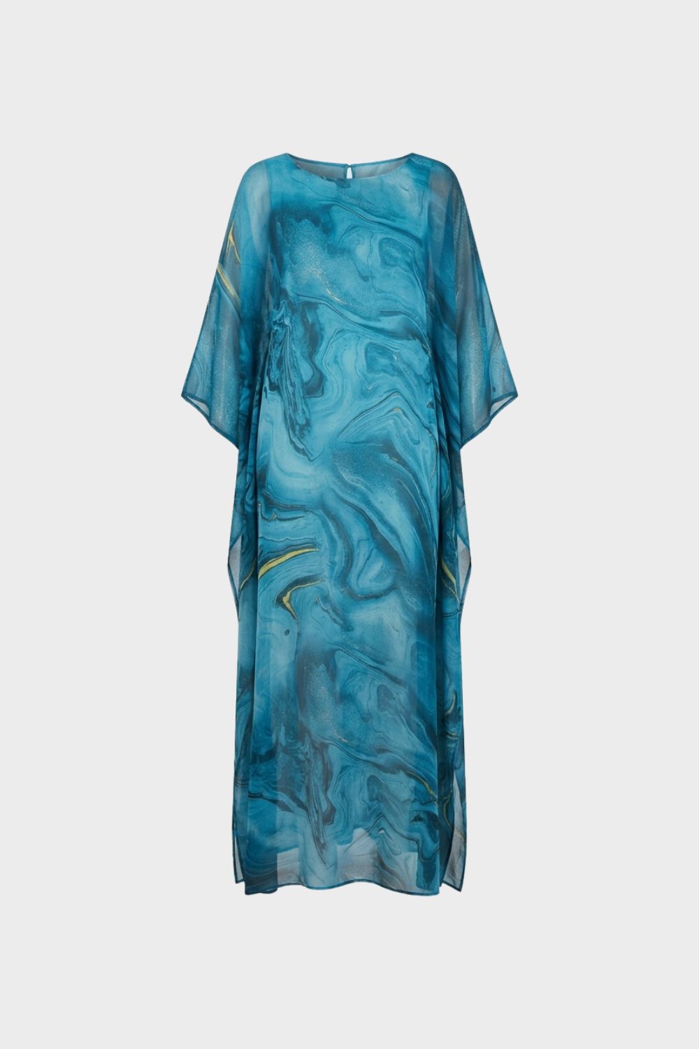 Printed Short Sleeve Maxi Dress for Women
