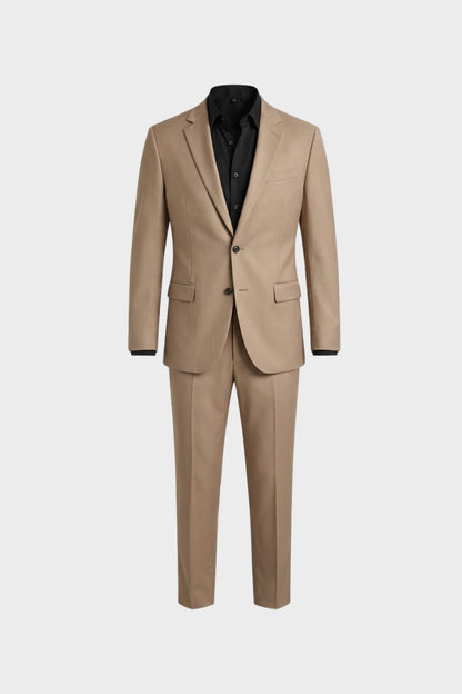 Men's Slim Fit Two-Piece Suit with Notched Lapels