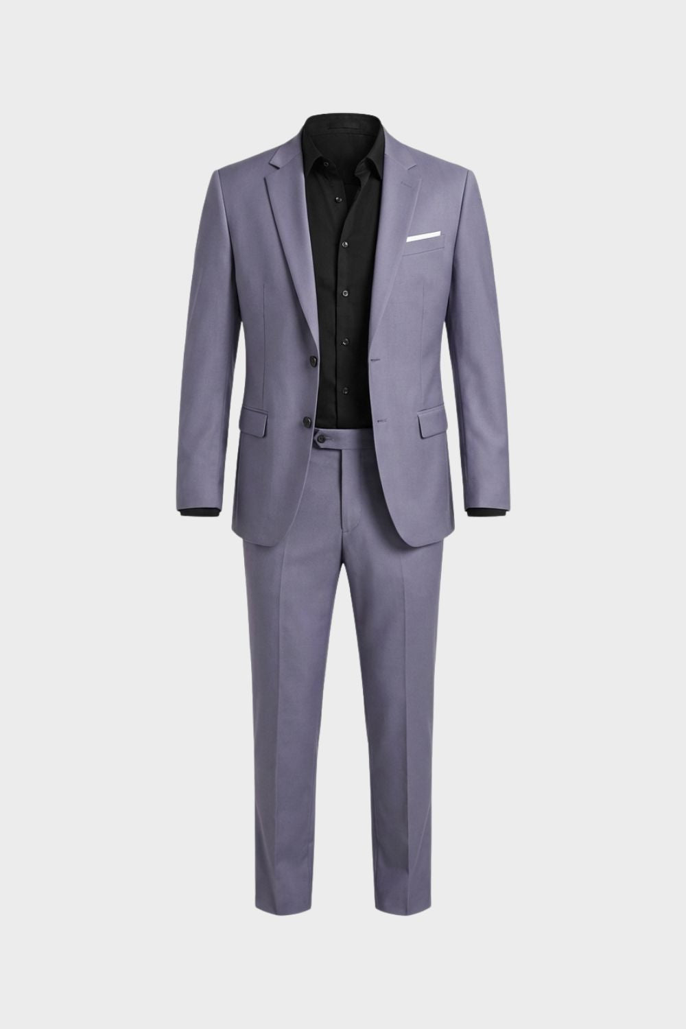 Men's Slim Fit Two-Piece Suit with Notched Lapels