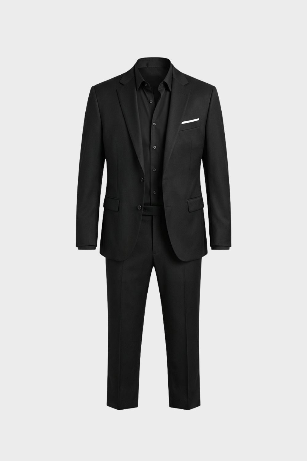 Men's Slim Fit Two-Piece Suit with Notched Lapels