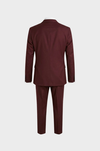 Men's Slim Fit Two-Piece Suit with Notched Lapels