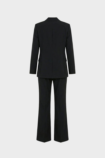 Women's Two-Piece Trousersuit with Blazer and Flared Pants