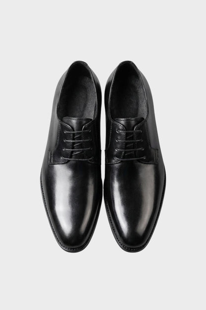 Men's Smooth Cap Leather Lace-Up Shoes