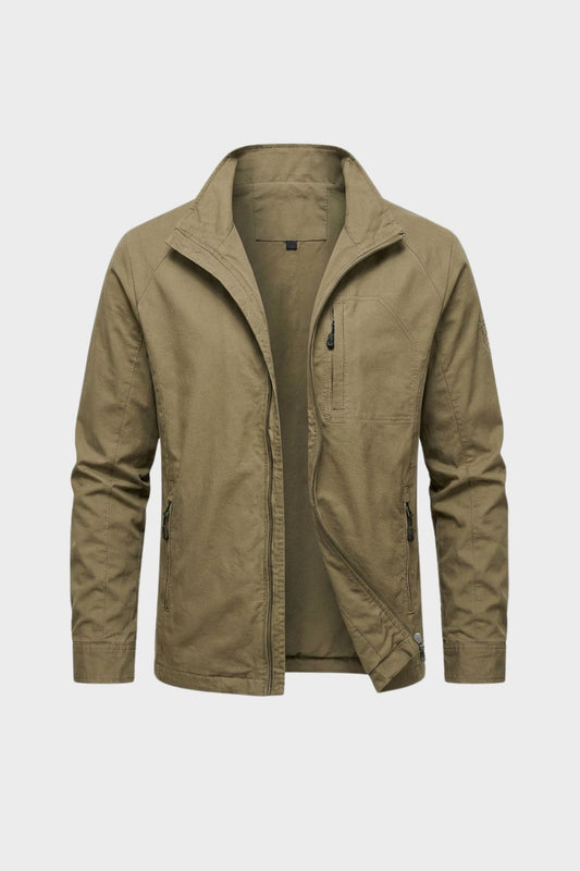 Men's Zip Jacket with Stand-up Collar