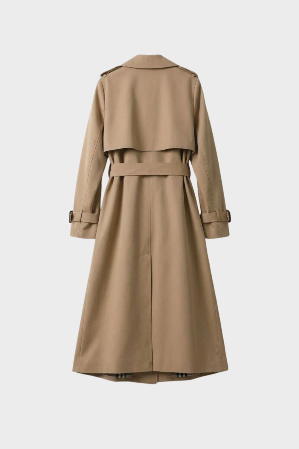 Women's Double Breasted Trench Coat with Belt