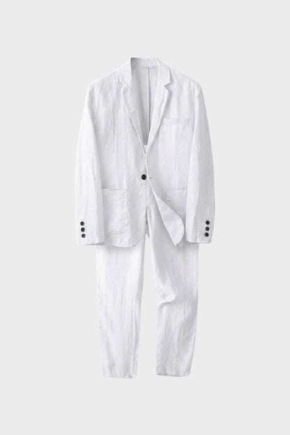 Men's Linen Suit with Jacket & Trousers