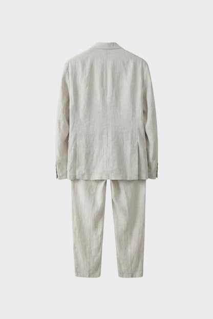 Men's Linen Suit with Jacket & Trousers