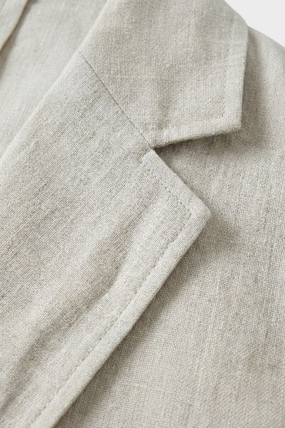 Men's Linen Suit with Jacket & Trousers