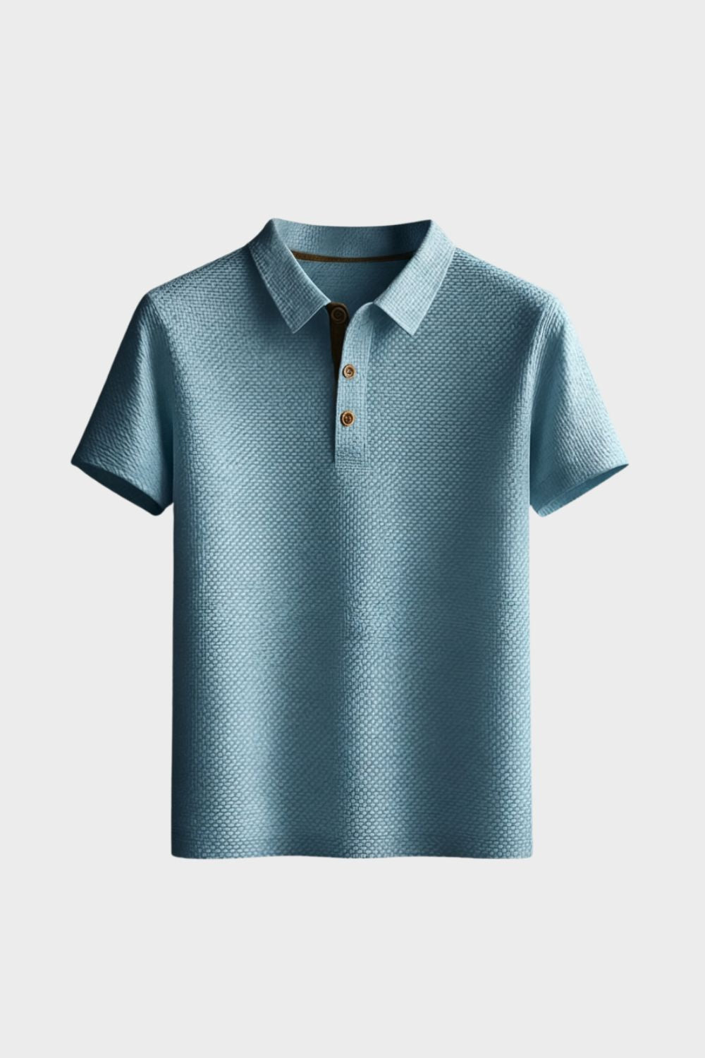 Men's Short Sleeve Polo Shirt with Buttons