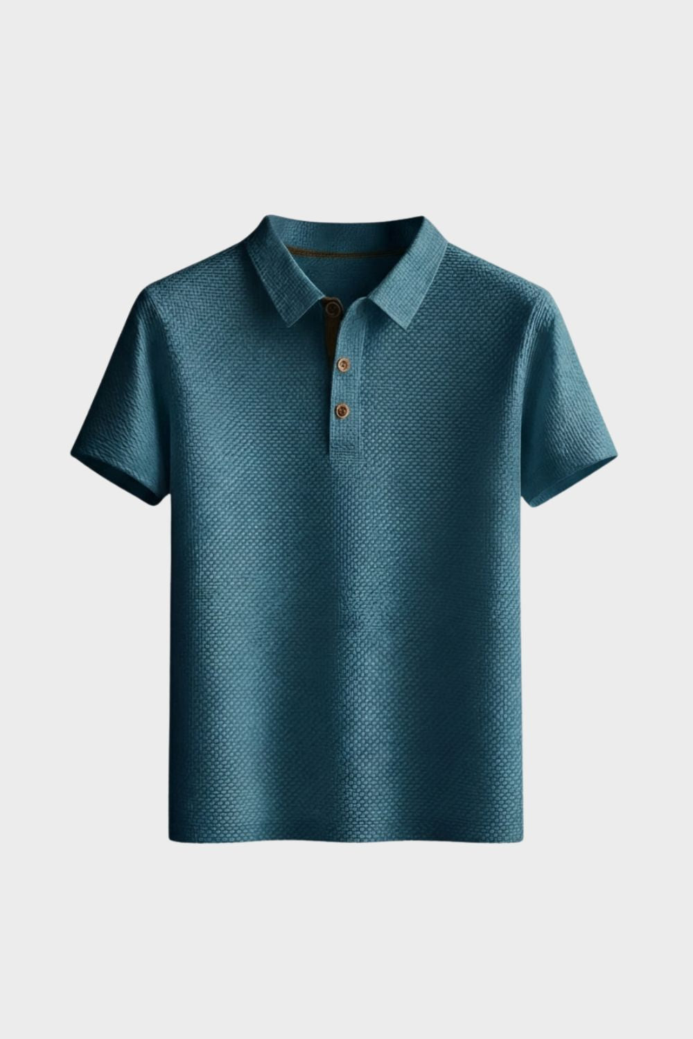 Men's Short Sleeve Polo Shirt with Buttons
