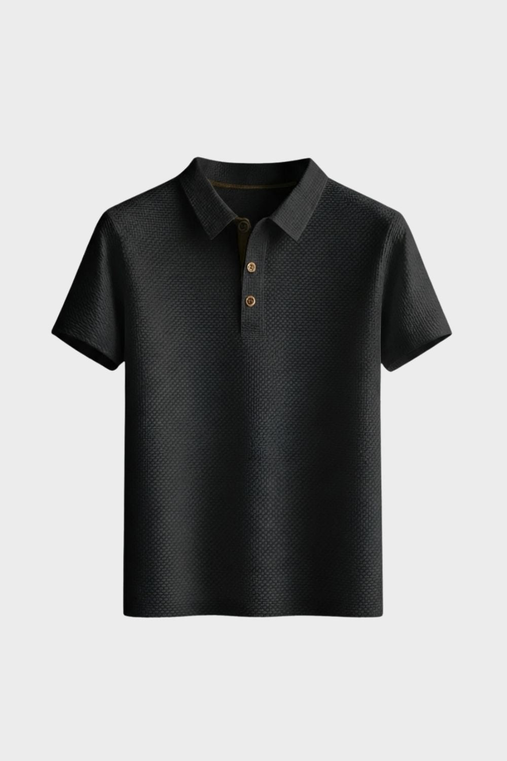 Men's Short Sleeve Polo Shirt with Buttons