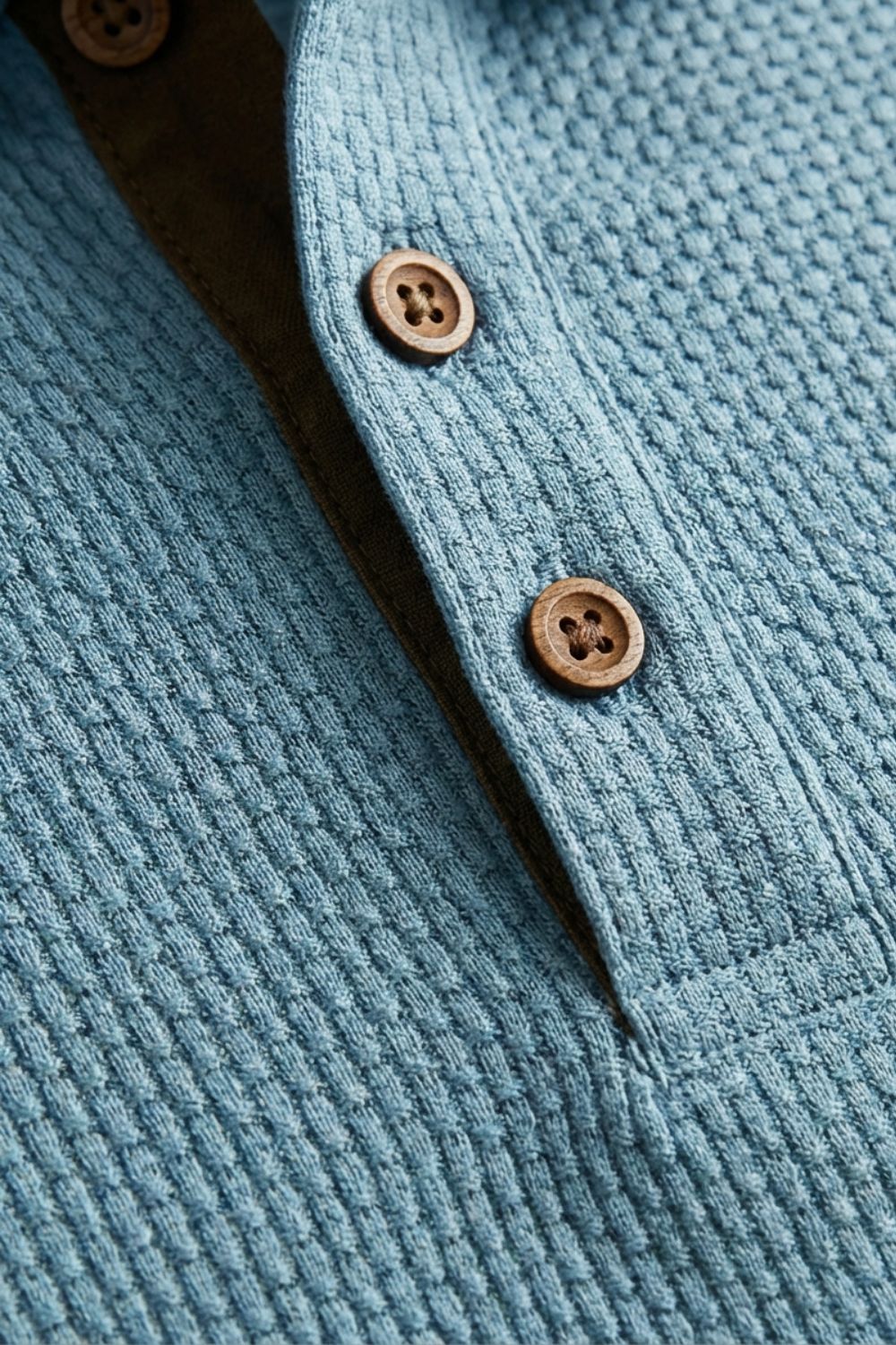 Men's Short Sleeve Polo Shirt with Buttons