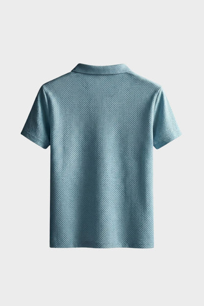 Men's Short Sleeve Polo Shirt with Buttons