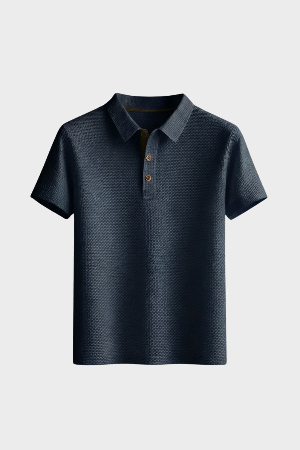 Men's Short Sleeve Polo Shirt with Buttons