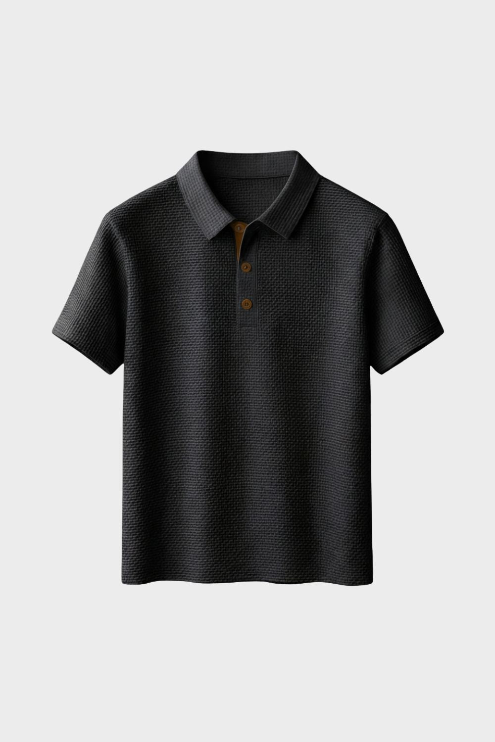 Men's Short Sleeve Polo Shirt with Buttons